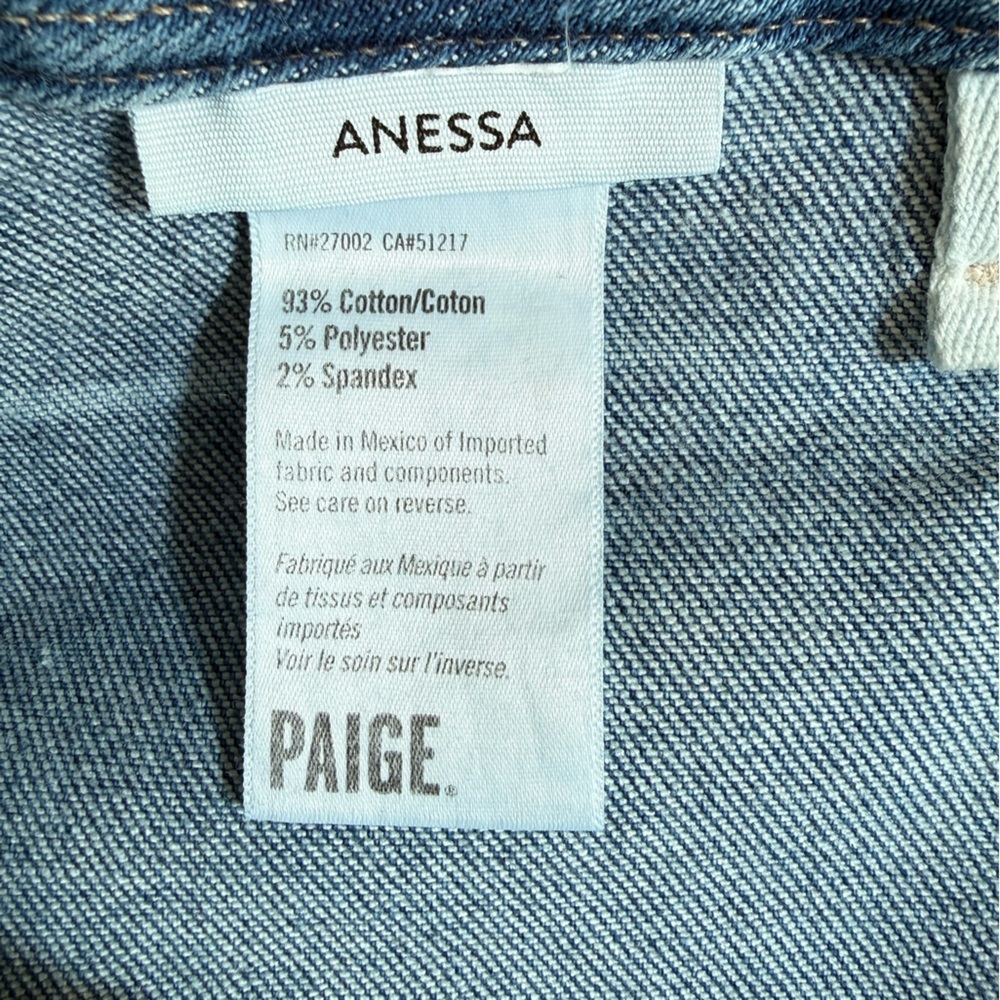 PAIGE Anessa High-Rise Wide-Leg Crop Jeans in Sunnie Distressed - Picture 14 of 15